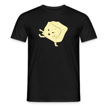 Cadeau de combat de tofu - T-shirt homme - noir - Devant - AI Model Male 178 light (178cm)