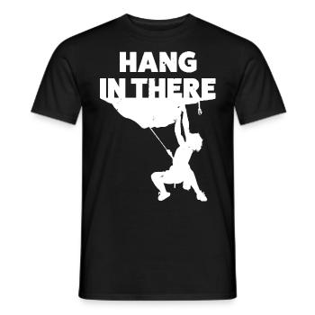 Rock Climbing T-Shirt For Men Women And Kids - Männer T-Shirt - Schwarz - Vorne - AI Model Male 178 light (178cm)