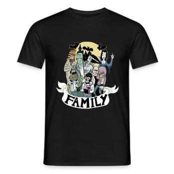 family_monster - Männer T-Shirt - Schwarz - Vorne - AI Model Male 178 light (178cm)