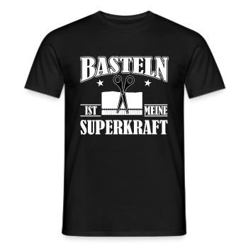 Basteln ist meine Superkraft - Männer T-Shirt - Schwarz - Vorne - AI Model Male 178 light (178cm)