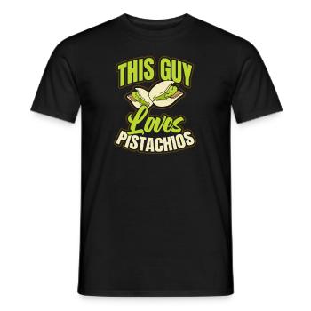 Pistache Ce gars aime le cadeau - T-shirt homme - noir - Devant - AI Model Male 178 light (178cm)