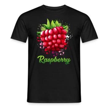 Raspberry costume - Men's T-Shirt - black - Front - AI Model Male 178 light (178cm)