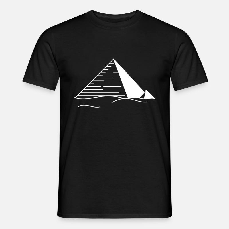 Pyramides dans le désert - T-shirt homme - noir