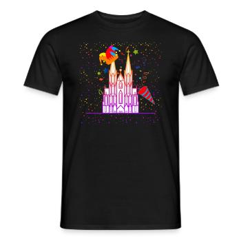 Carnaval de Cologne - T-shirt homme - noir - Devant - AI Model Male 178 light (178cm)