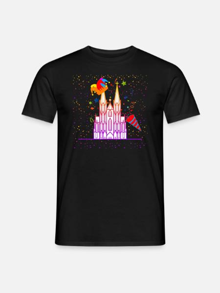 Köln Karneval - Männer T-Shirt - Schwarz