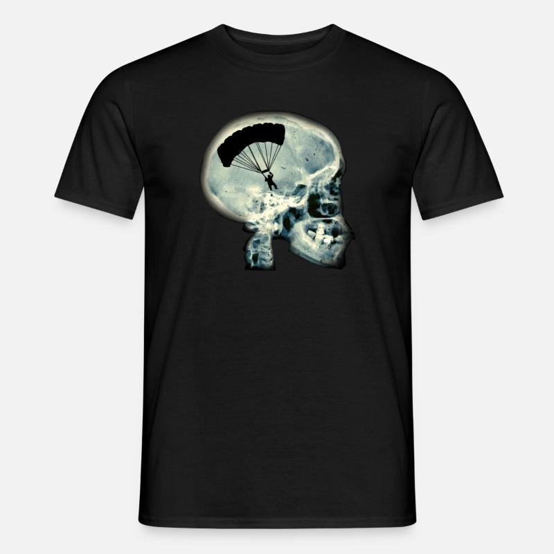 Gleitschirm fliegen - Männer T-Shirt - Schwarz