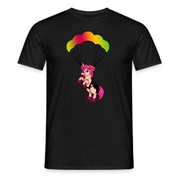 Voler en parapente - T-shirt homme - noir - Devant - AI Model Male 178 light (178cm)