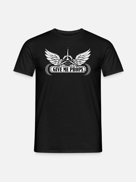 plane - Men's T-Shirt - black