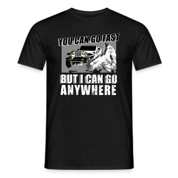 conducteur de jeep drôle - T-shirt homme - noir - Devant - AI Model Male 178 light (178cm)