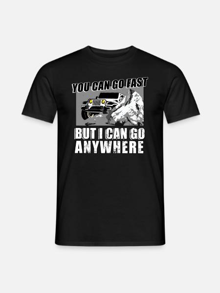lustig jeepfahrer - Männer T-Shirt - Schwarz