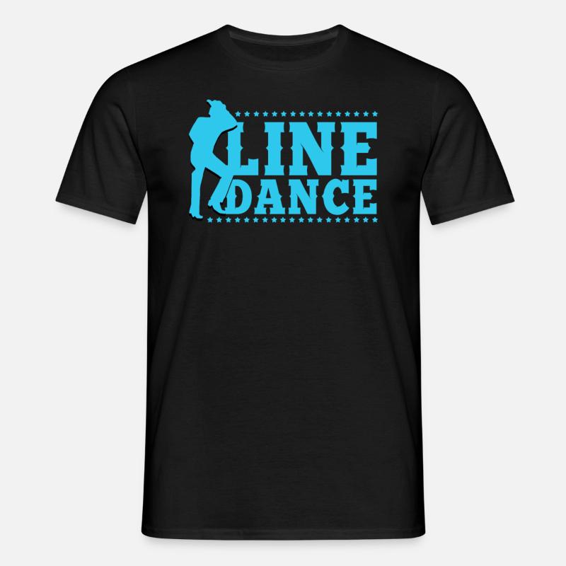 Linedance, Line dancing Linedancer - Men's T-Shirt - black