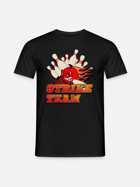 Bowling, bowling strike - Men's T-Shirt - black
