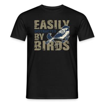 Vögel beobachten, Geschenk Vögel beobachten - Männer T-Shirt - Schwarz - Vorne - AI Model Male 178 light (178cm)