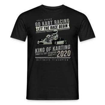 go Kart - Men's T-Shirt - black - Front - AI Model Male 178 light (178cm)