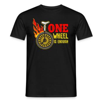 monocycle - T-shirt homme - noir - Devant - AI Model Male 178 light (178cm)