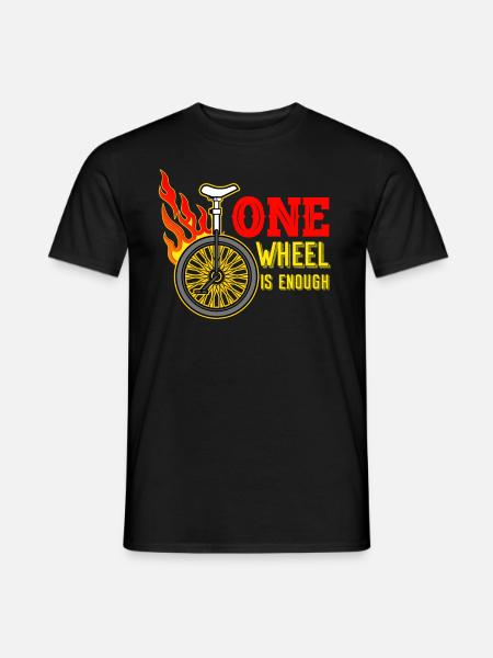 unicycle - Men's T-Shirt - black