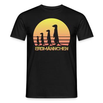 DIE ERDMÄNNCHEN - Männer T-Shirt - Schwarz - Vorne - AI Model Male 178 light (178cm)