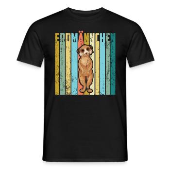 Das Erdmännchen - Männer T-Shirt - Schwarz - Vorne - AI Model Male 178 light (178cm)
