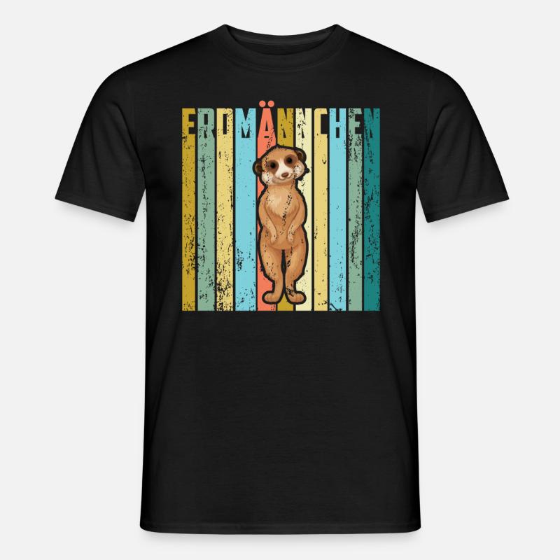 Das Erdmännchen - Männer T-Shirt - Schwarz