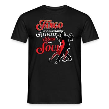 Tango, Tango Tänzer - Männer T-Shirt - Schwarz - Vorne - AI Model Male 178 light (178cm)