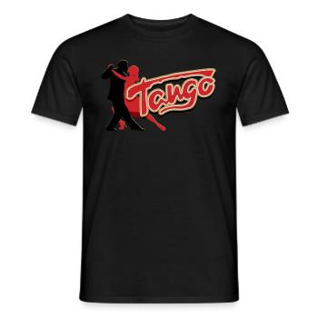 Tango, Tango Tänzer - Männer T-Shirt - Schwarz - Vorne - AI Model Male 178 light (178cm)
