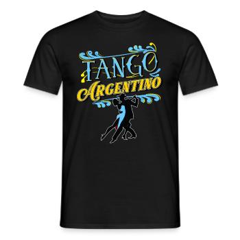 Tango, Tango Tänzer - Männer T-Shirt - Schwarz - Vorne - AI Model Male 178 light (178cm)