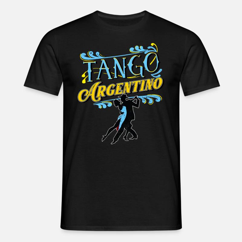 Tango, Tango Tänzer - Männer T-Shirt - Schwarz