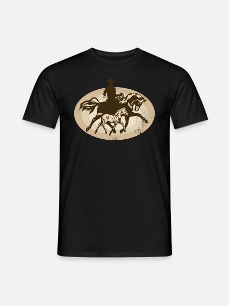 Western riding - Men's T-Shirt - black