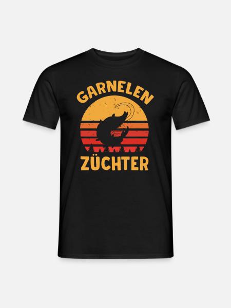 Garnelen Züchter - Männer T-Shirt - Schwarz