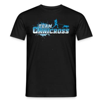 Sports canins, canicross - T-shirt homme - noir - Devant - AI Model Male 178 light (178cm)