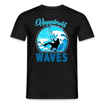 Kitesurf, kitesurf - T-shirt homme - noir - Devant - AI Model Male 178 light (178cm)