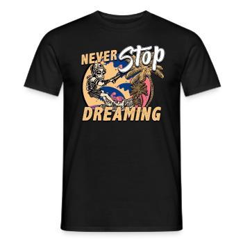 Kitesurfing - Männer T-Shirt - Schwarz - Vorne - AI Model Male 178 light (178cm)