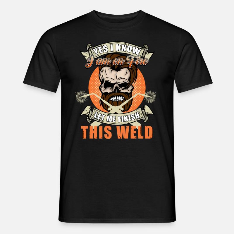 Schweissen - Männer T-Shirt - Schwarz
