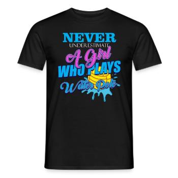 Water polo - Men's T-Shirt - black - Front - AI Model Male 178 light (178cm)