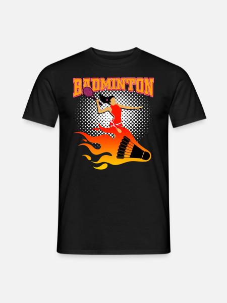 badminton - Men's T-Shirt - black