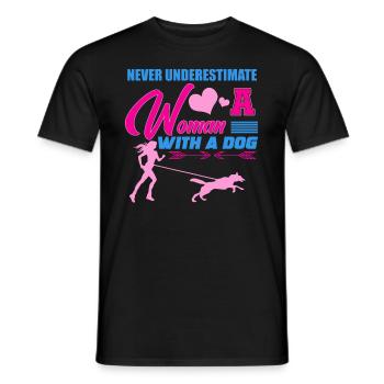 Sports canins, canicross - T-shirt homme - noir - Devant - AI Model Male 178 light (178cm)