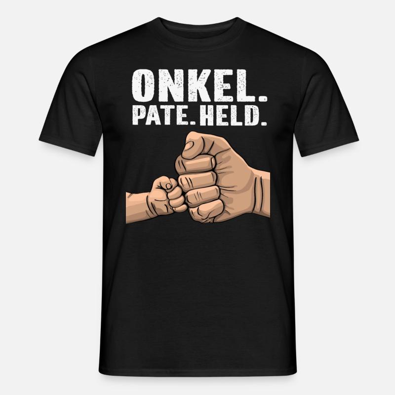 Onkel, Pate, Held, T Shirt, Geschenk - Männer T-Shirt - Schwarz