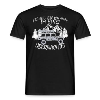 Defender 110 T-Shirt - Männer T-Shirt - Schwarz - Vorne - AI Model Male 178 light (178cm)