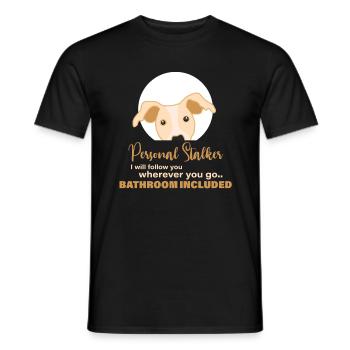 Lévrier, race de chien, whippet - T-shirt homme - noir - Devant - AI Model Male 178 light (178cm)
