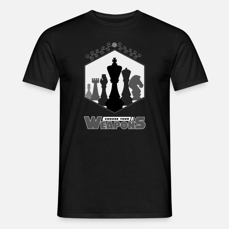 Schach, Schach Schachspieler, Schach Chess - Männer T-Shirt - Schwarz