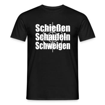 Jäger Jagd Jagen - Männer T-Shirt - Schwarz - Vorne - AI Model Male 178 light (178cm)