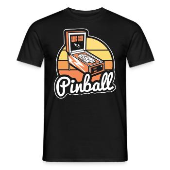 Pinball Shirt Retro Classic Pinball Cadeaux pour hommes - T-shirt homme - noir - Devant - AI Model Male 178 light (178cm)