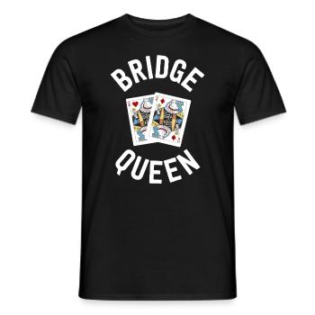 Lustiges Bridge Shirt für Frauen Bridge Queen Spieler - Männer T-Shirt - Schwarz - Vorne - AI Model Male 178 light (178cm)