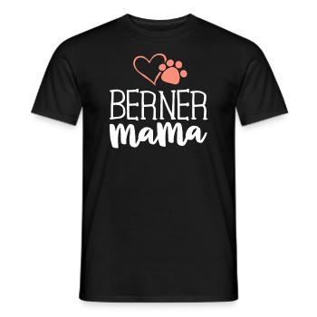 Berner Mama Shirt Bernese Mountain Dog Gifts Mom - Men's T-Shirt - black - Front - AI Model Male 178 light (178cm)
