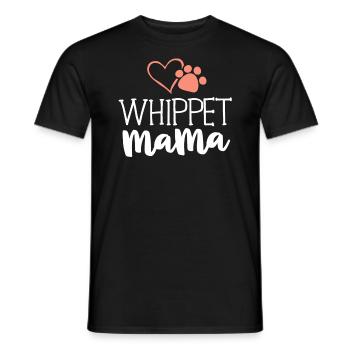 Whippet Mama Shirt Dog Owner Gifts For Women - Men's T-Shirt - black - Front - AI Model Male 178 light (178cm)