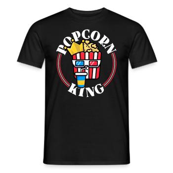 Filmliebhaber Geschenke Männer lustige Popcorn-Hemden - Männer T-Shirt - Schwarz - Vorne - AI Model Male 178 light (178cm)