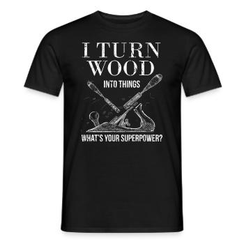 Drechsler Drechseln Drechselbank Drechsel - Männer T-Shirt - Schwarz - Vorne - AI Model Male 178 light (178cm)