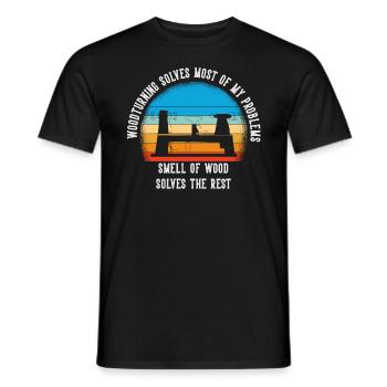Drechsler Drechseln Drechselbank Drechsel - Männer T-Shirt - Schwarz - Vorne - AI Model Male 178 light (178cm)