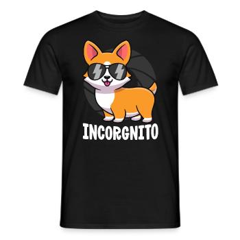 Chemise Incorgnito Corgi pour enfants homme drôle Corgi - T-shirt homme - noir - Devant - AI Model Male 178 light (178cm)