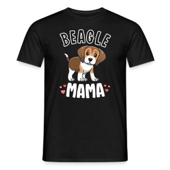 Beagle Mama Dog Mom Shirts For Women Gift For - Men's T-Shirt - black - Front - AI Model Male 178 light (178cm)